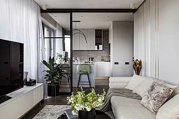 Intérieur élégant d'un appartement de St-Pétersbourg