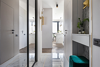 Intérieur élégant d'un appartement de St-Pétersbourg