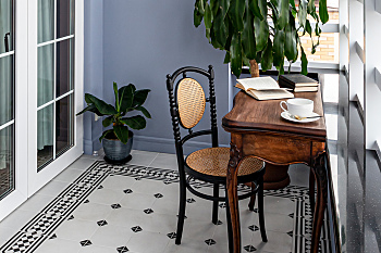 Intérieur éclectique : vintage et antiquités