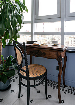 Intérieur éclectique : vintage et antiquités